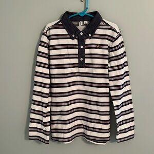 💕HP💕NWT! Janie and Jack x Peanuts long sleeve pique striped polo size 8
